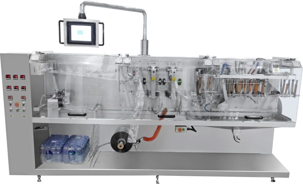 Pharmaceutical Pouch Packing Machine Air Consumption 0.5 NL / Min With PLC Control