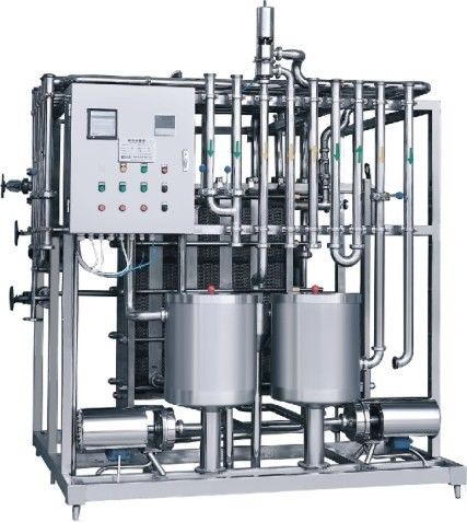 Sliver Counterflow Plate Heat Exchanger , Plate Heat Exchanger For Milk Pasteurization