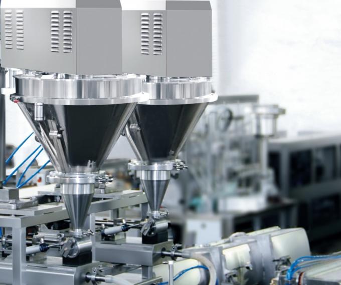 Vacuum Semi Automatic Packaging Machine , Rotary Packing Machine High Measurement Accuracy
